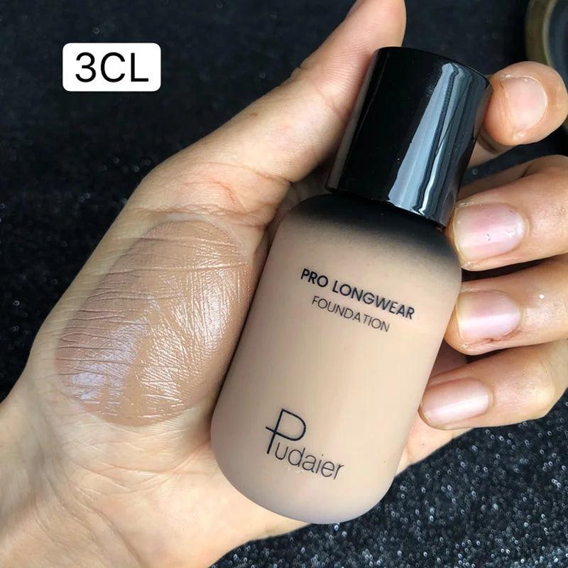 face liquid foundation full concealer makeup waterproof base brighten whitening cover dark circle - ARI
