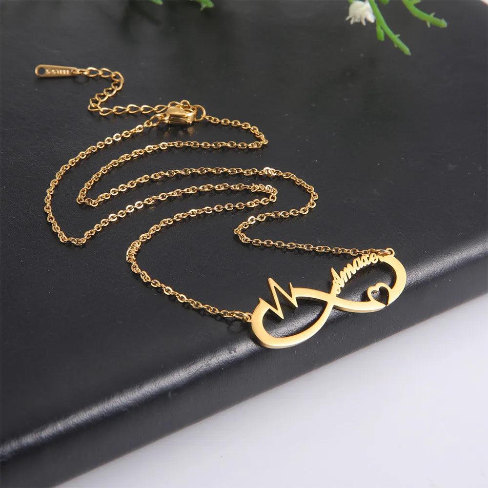 your name on Necklace Stainless Steel Jewelry - ARI