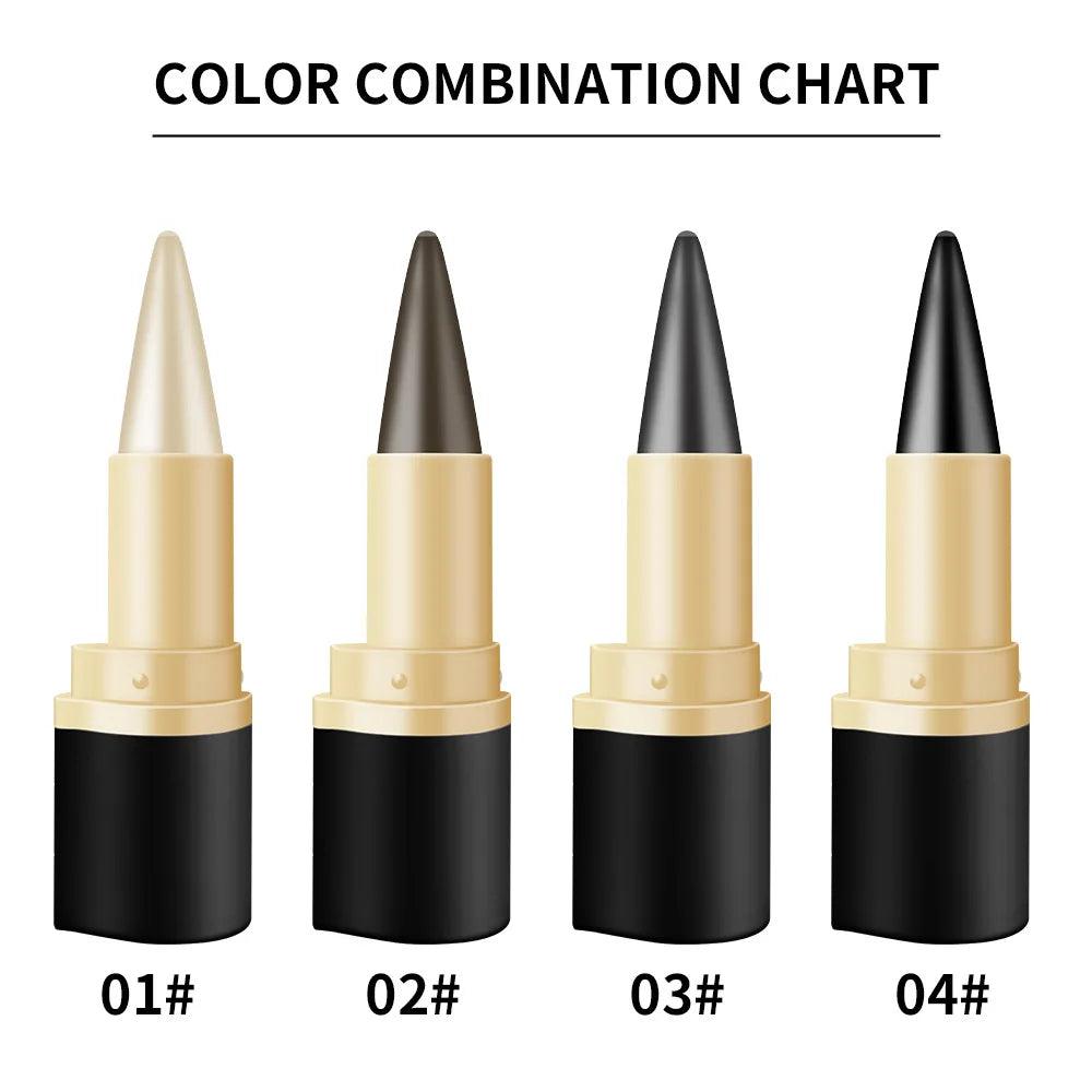 Miss Rose black Kajal long-lasting waterproof gel eye shadow eyeliner pencil - ARI