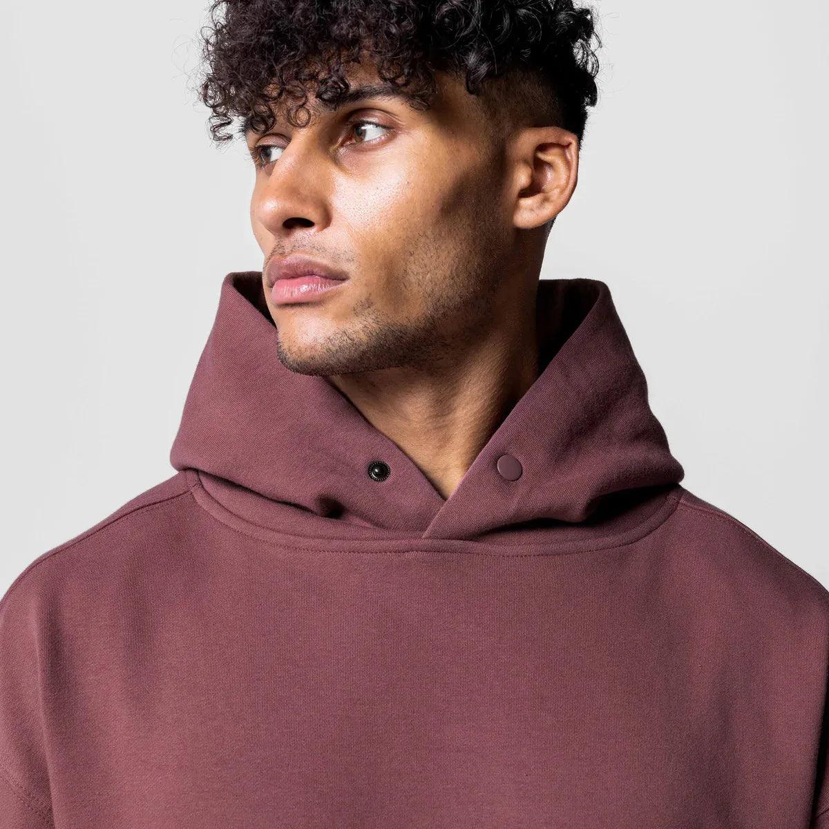 heavyweight cotton hoodie loose fitting amazing street style - ARI