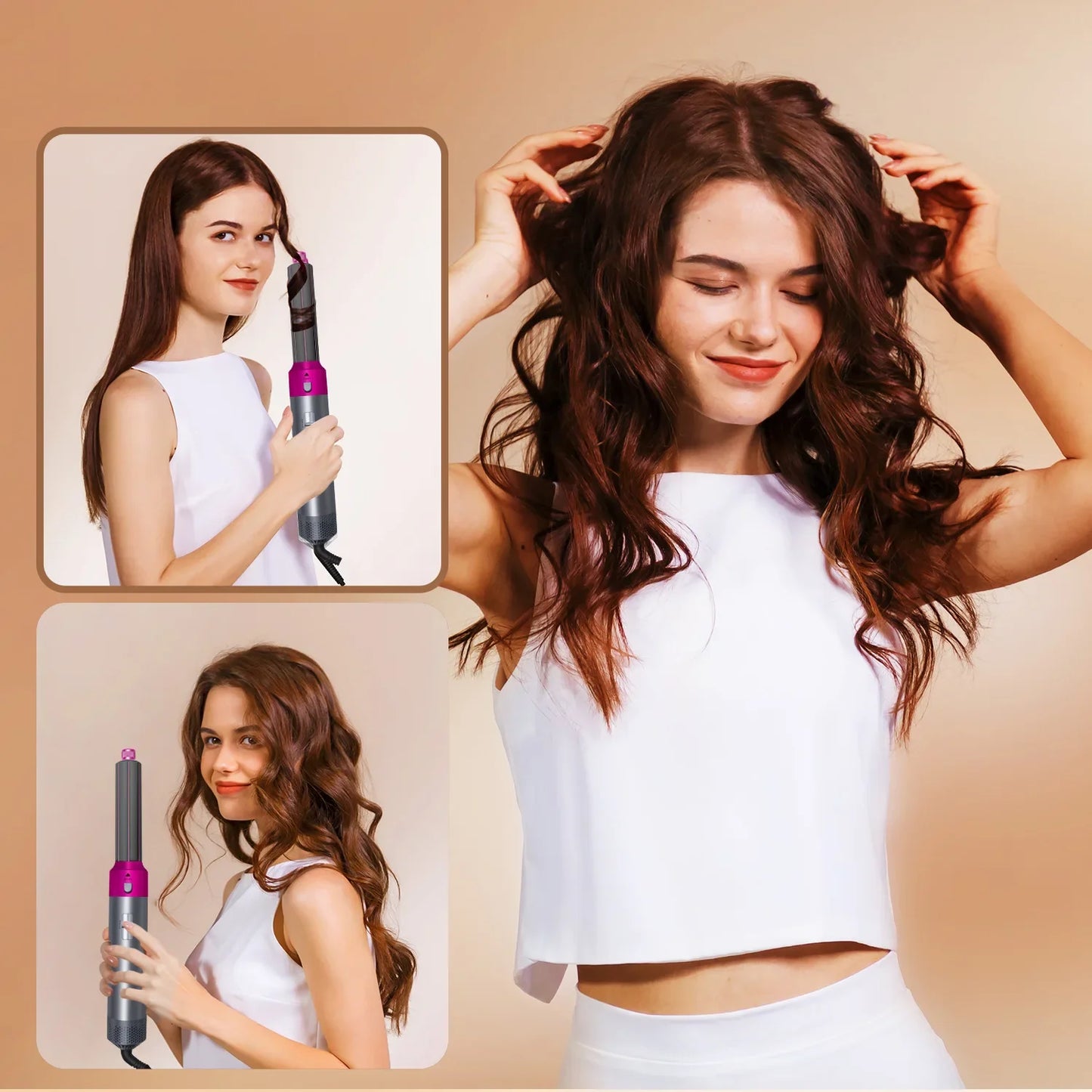 5 in 1 Hair,Dryer,Hot,Comb set professional curling iron hair straightener styling