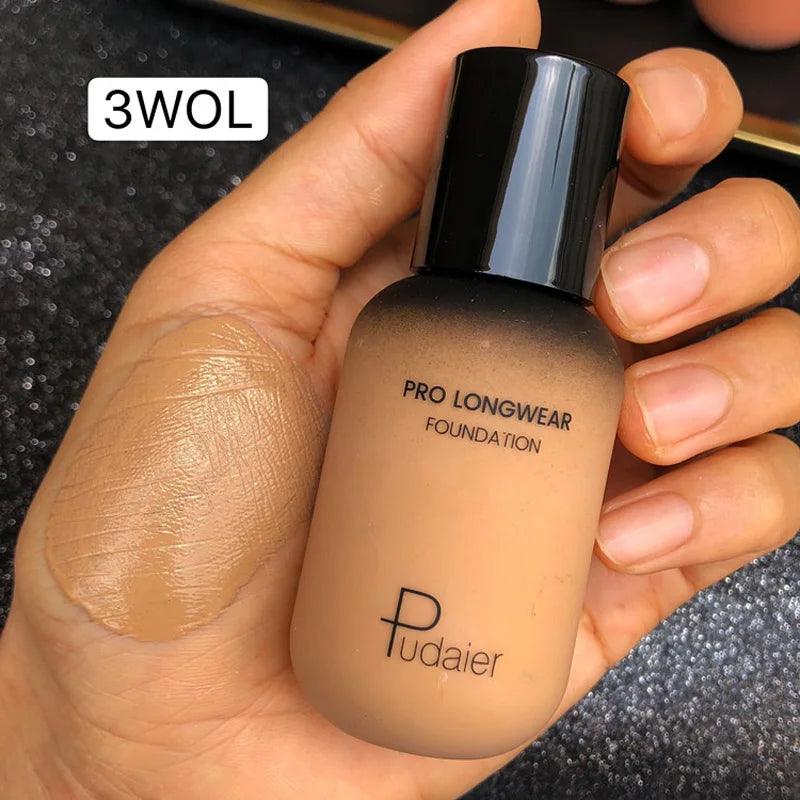 face liquid foundation full concealer makeup waterproof base brighten whitening cover dark circle - ARI