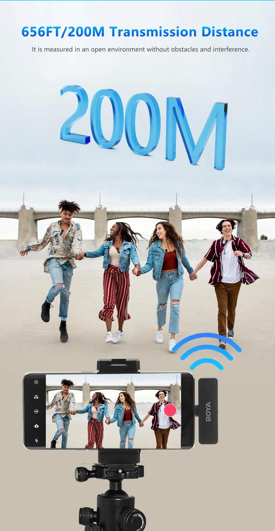 BOYA-V4U wireless microphone for phone & pc video recording live streaming - ARI