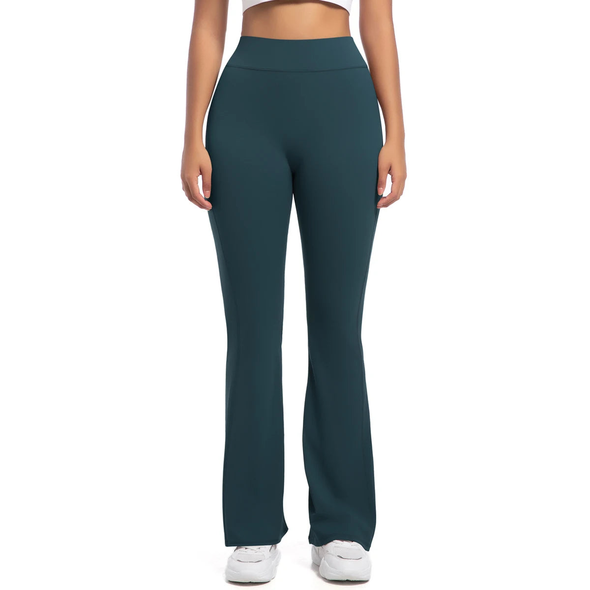 Women Flare pocket leggings high waist Breathable street style