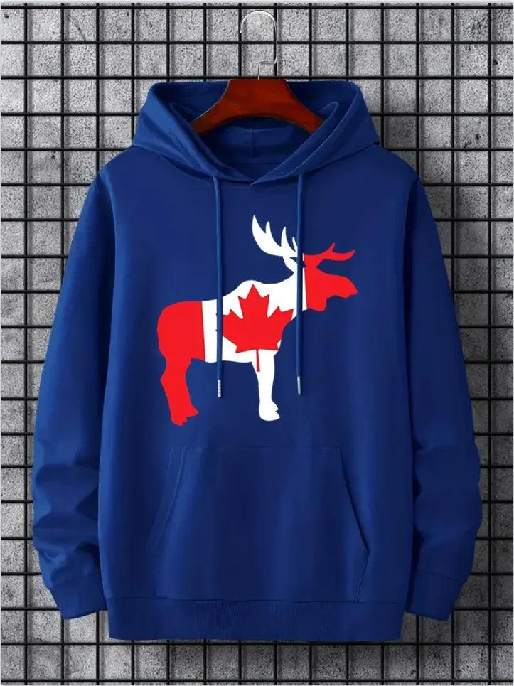 Hoodies leaf canada casual pullover casual & sporty - ARI