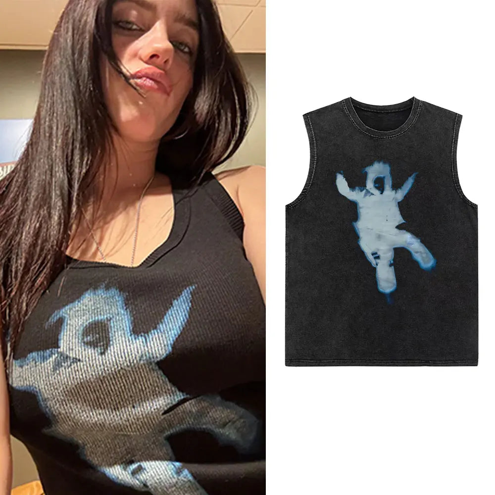 Billie eilish Hit me hard and soft vest top oversized sleeveless