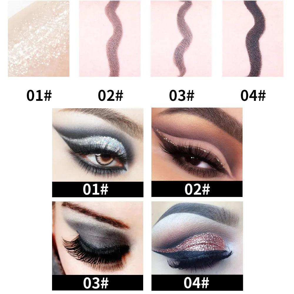 Miss Rose black Kajal long-lasting waterproof gel eye shadow eyeliner pencil - ARI