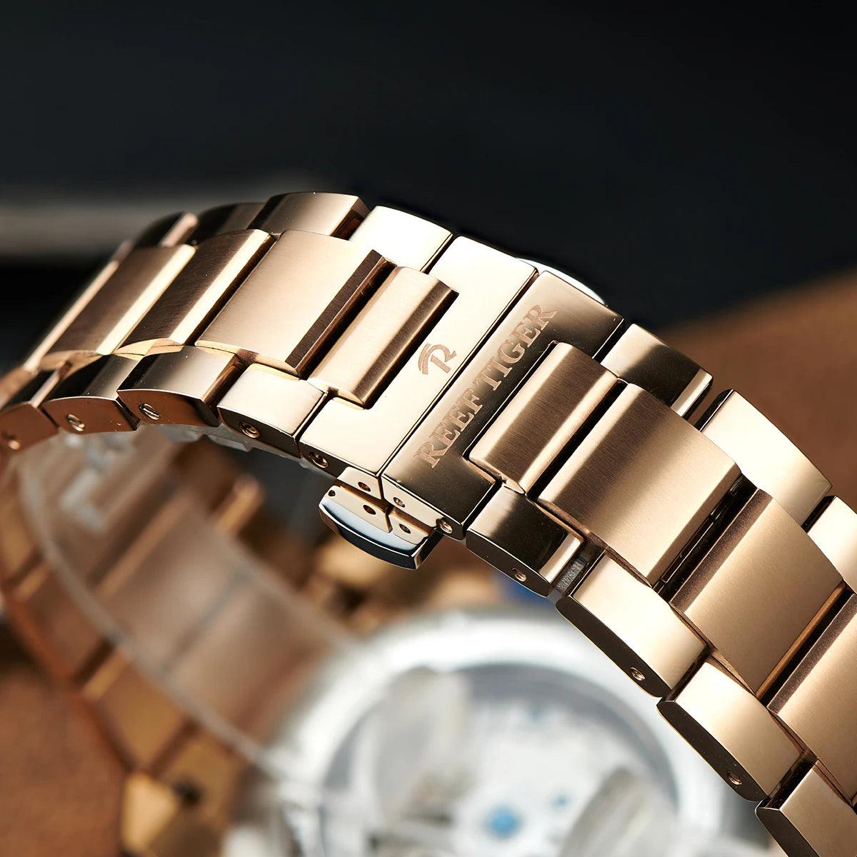 REEF TIGER design sport automatic watch spider dial - ARI