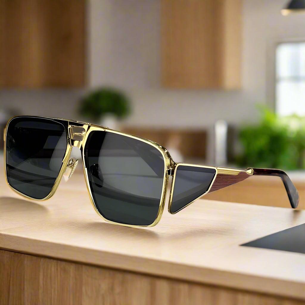 JACQUE MARIE MAGE,Assen alloy handmade sunglasses classical vintage - ARI