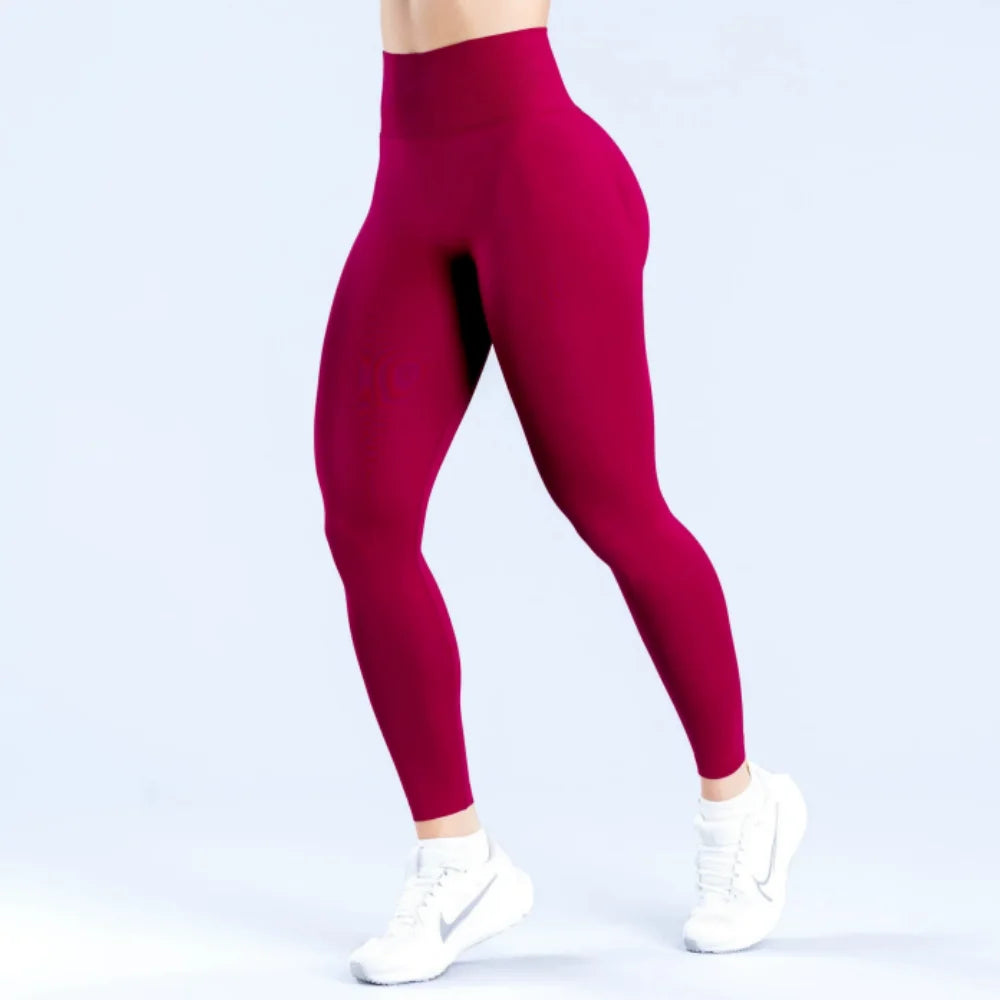 Leggings women high quality low ribbed fitness stretch fitness tights