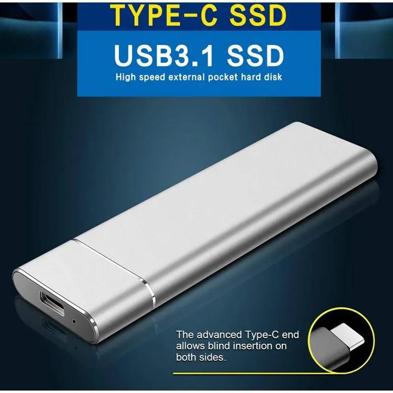 64 TB external hard drive high speed mini portable external ssd for laptops desktop phones - ARI