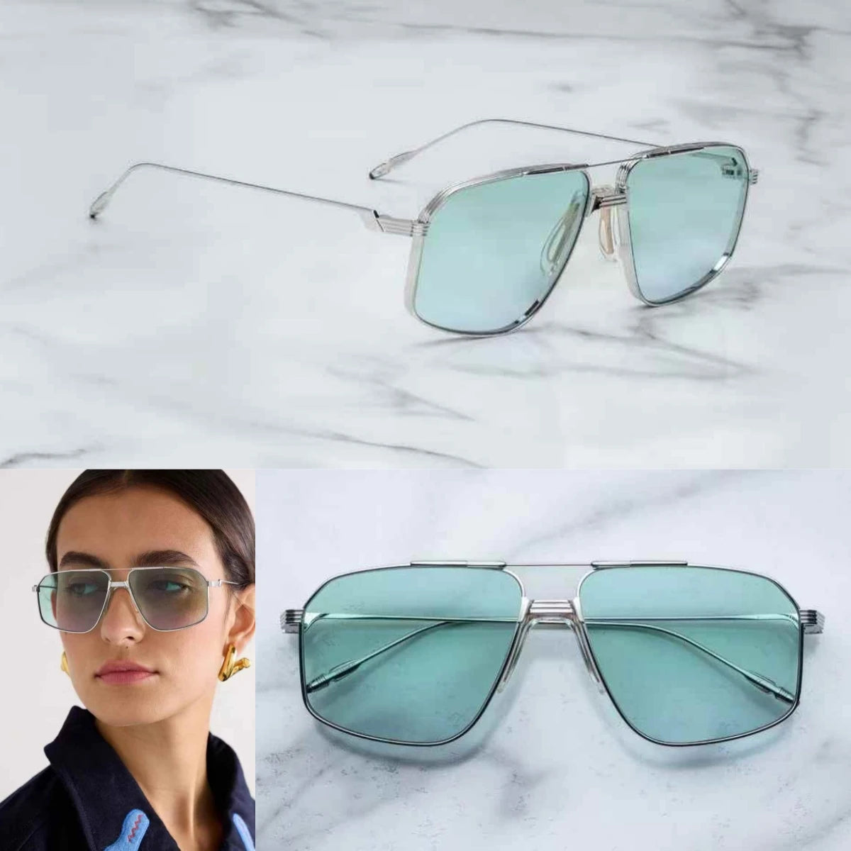 JMM sunglasses JAGGER ultralight titanium square style