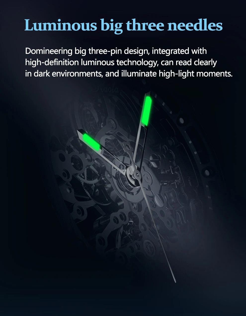 Haofa skeleton watch,Luxury automatic mechanical - ARI
