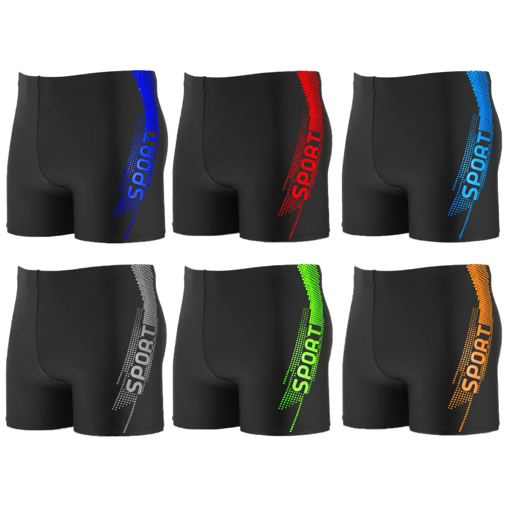 Man swimming trunks fast dry high fashion