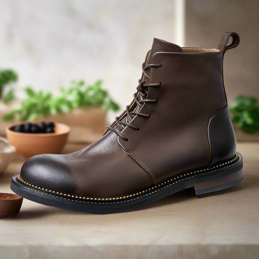 Handmade, high-quality, soft cow leather boots in British style. - ARI