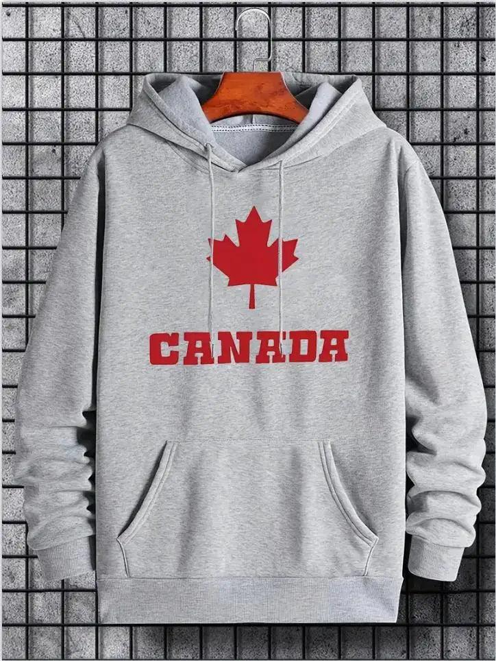Hoodies leaf canada casual pullover casual & sporty - ARI