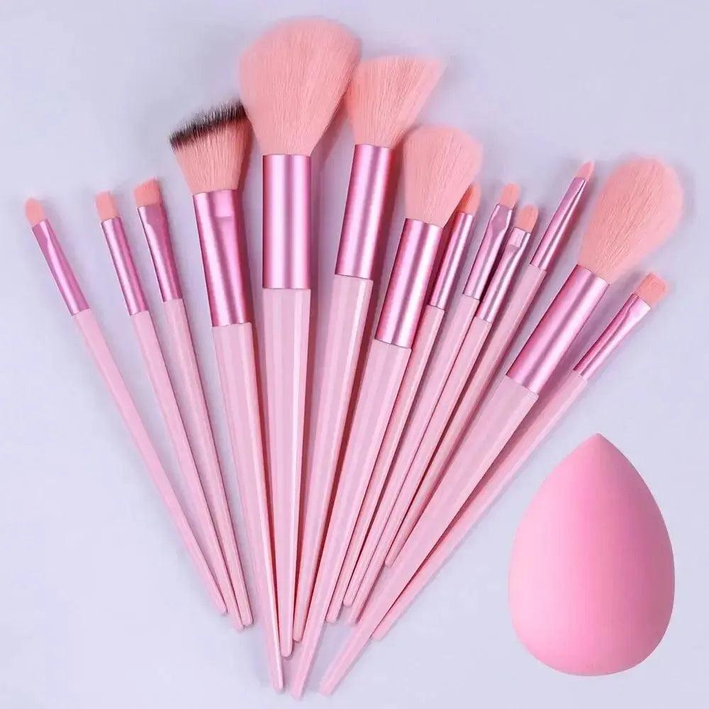 makeup brush set soft fluffy professional cosmetic tool - ARI