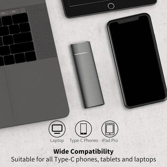 64 TB external hard drive high speed mini portable external ssd for laptops desktop phones - ARI