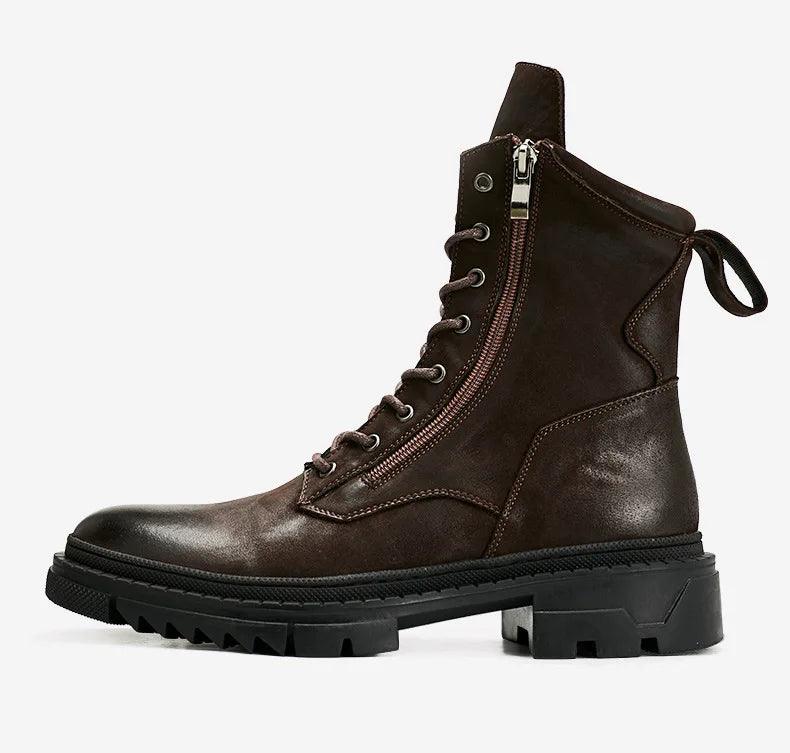 Italian boots made from luxury genuine leather. Designer fashion, handmade. - ARI
