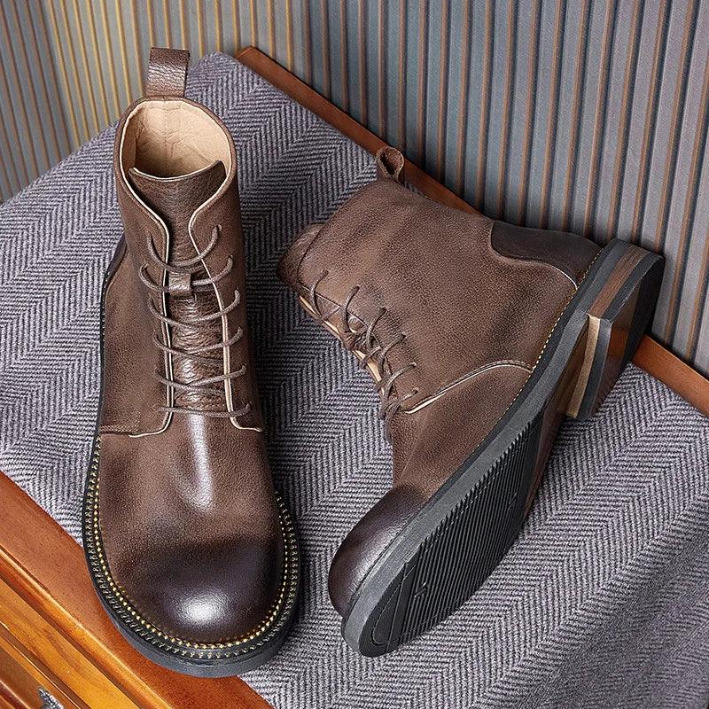 Handmade, high-quality, soft cow leather boots in British style. - ARI