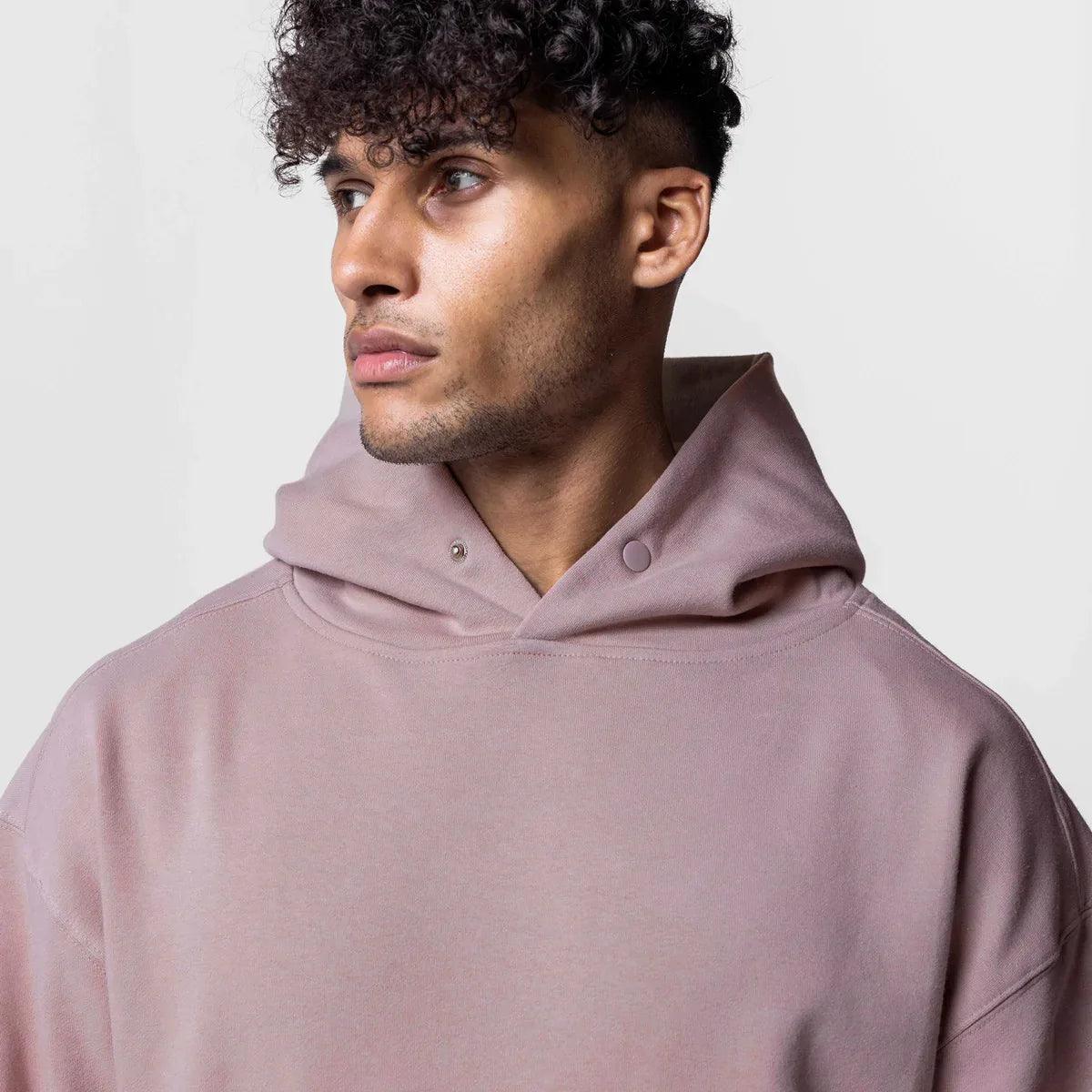 heavyweight cotton hoodie loose fitting amazing street style - ARI