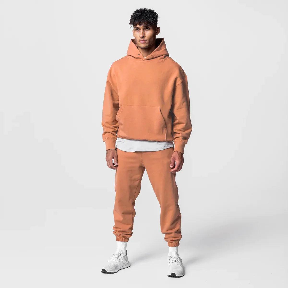 heavyweight cotton hoodie loose fitting amazing street style - ARI