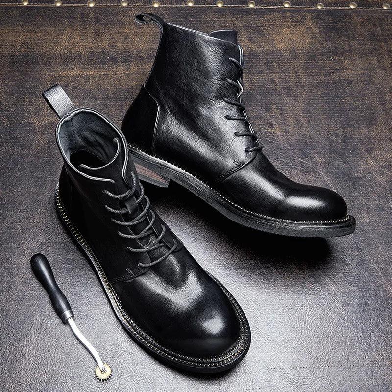 Handmade, high-quality, soft cow leather boots in British style. - ARI