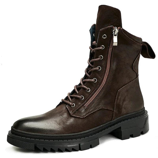 Italian boots made from luxury genuine leather. Designer fashion, handmade. - ARI