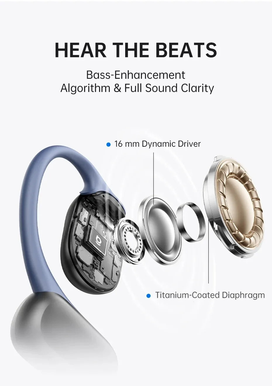 Earphones wireless bluetooth headphones call noise reduction earbuds headset
