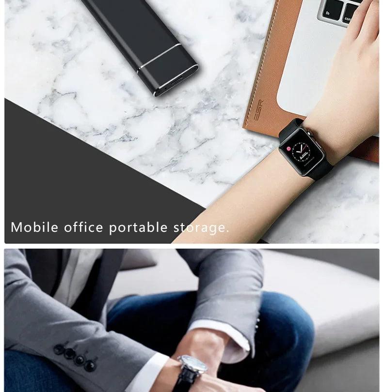 64 TB external hard drive high speed mini portable external ssd for laptops desktop phones - ARI