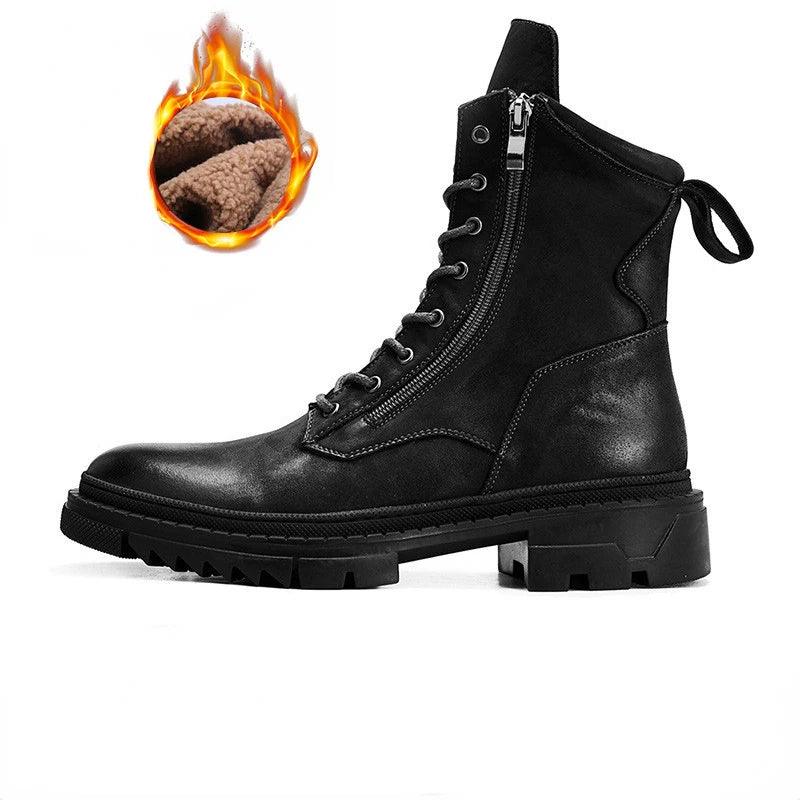 Italian boots made from luxury genuine leather. Designer fashion, handmade. - ARI