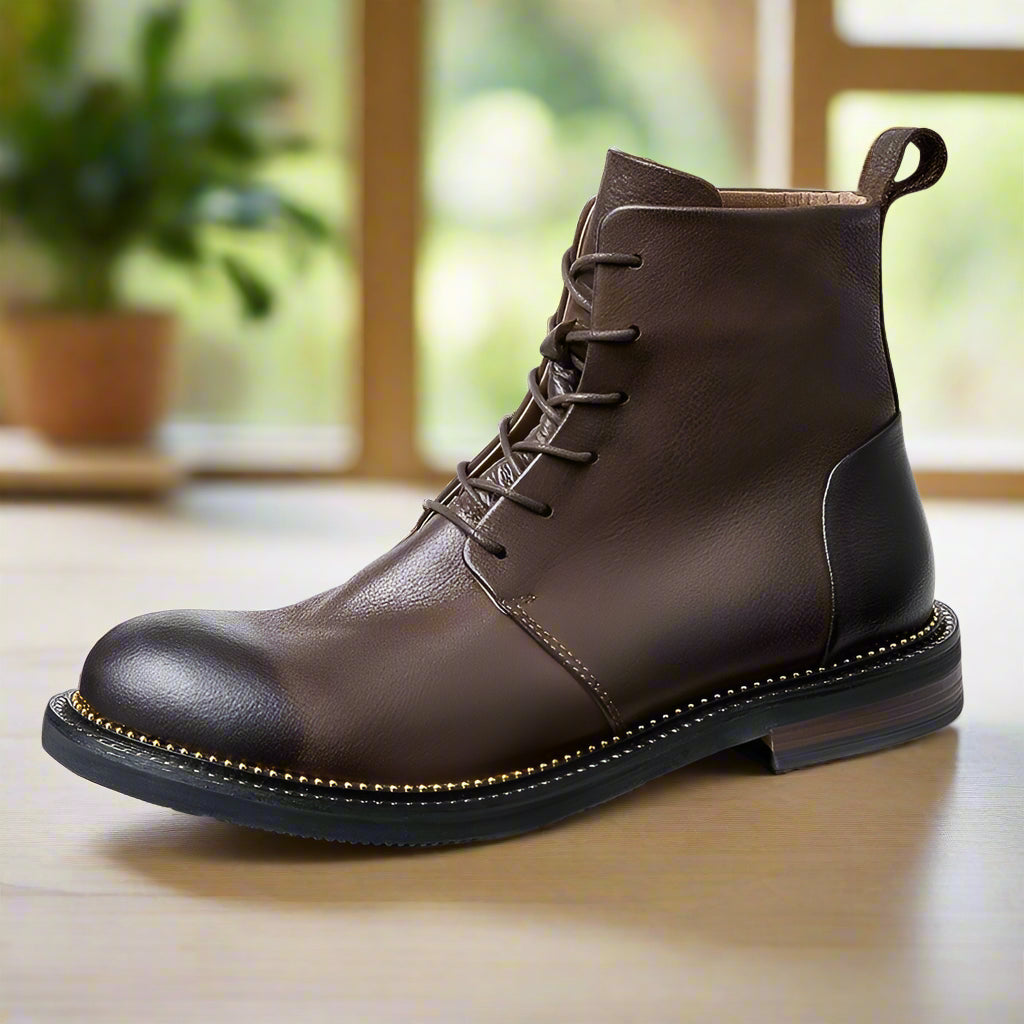 Handmade, high-quality, soft cow leather boots in British style. - ARI