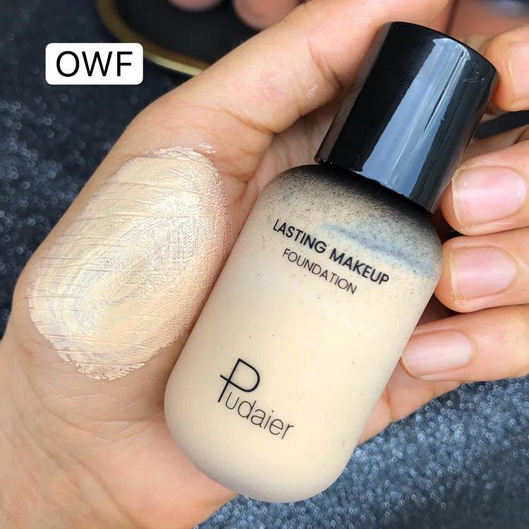 face liquid foundation full concealer makeup waterproof base brighten whitening cover dark circle - ARI