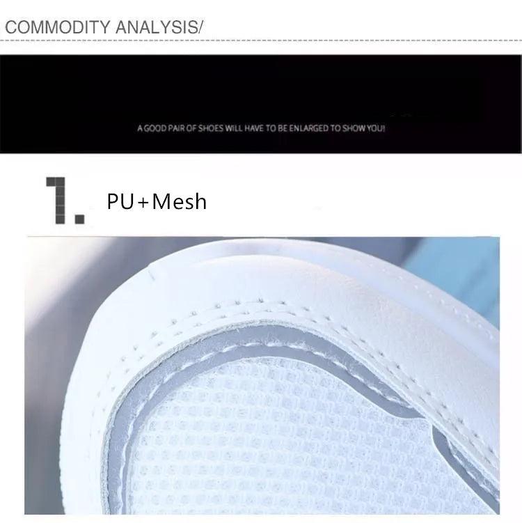Women Running Shoes Fashion Breathable Walking Mesh Lace Up Platform Shoes Sneakers Women Tenis Feminino White Vulcanized Shoes - ARI
