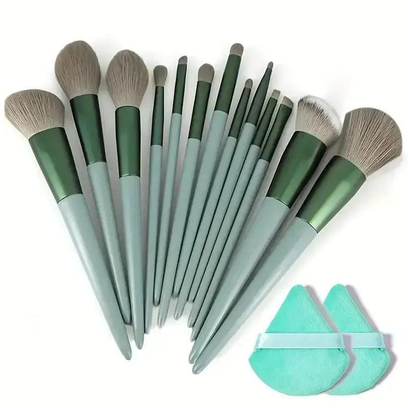 makeup brush set soft fluffy professional cosmetic tool - ARI