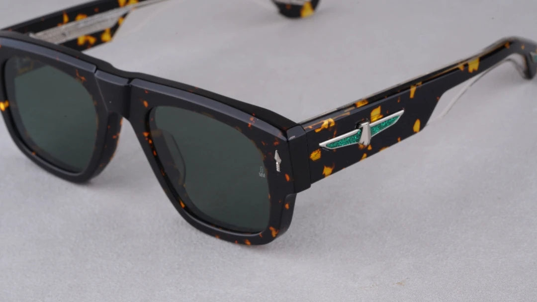 Jacque Marie Mage,THUNDERCLOUD thick solid acetate square Design sunglasses
