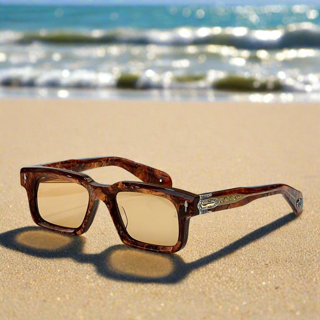 JACQUE MARIE MAGE,Belvedere Sunglasses fashion handmade Punk Acetate - ARI