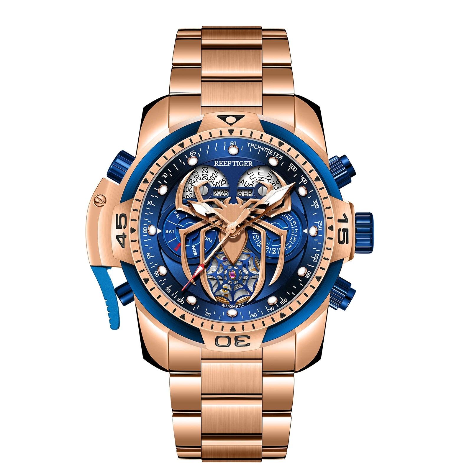 REEF TIGER design sport automatic watch spider dial - ARI