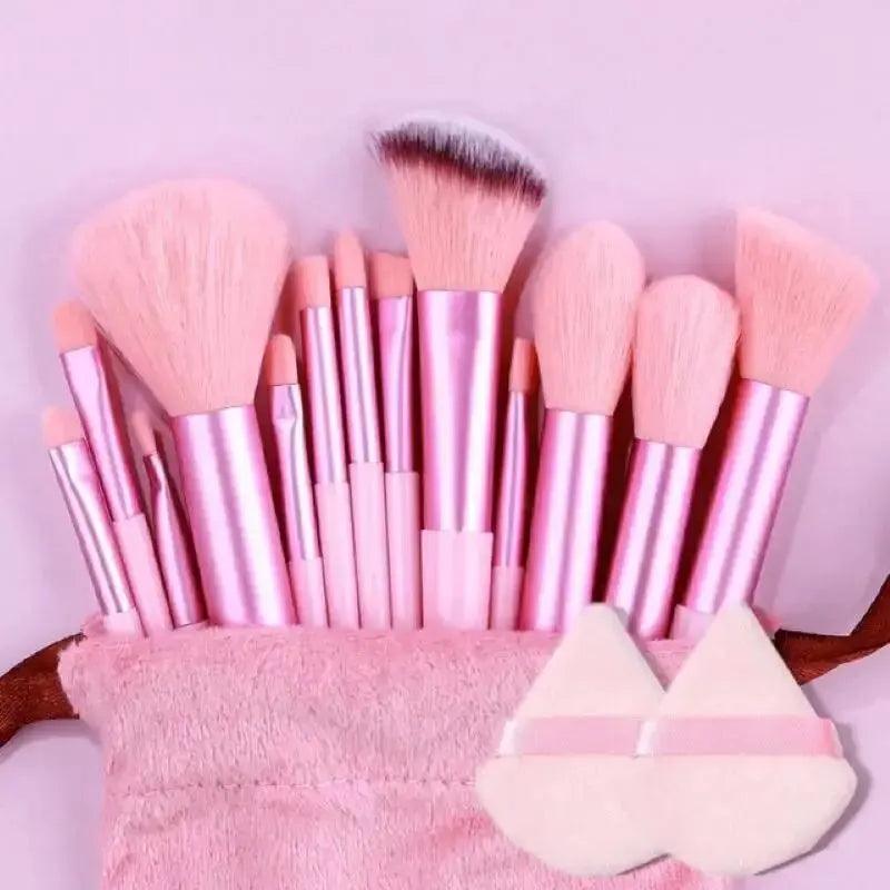makeup brush set soft fluffy professional cosmetic tool - ARI