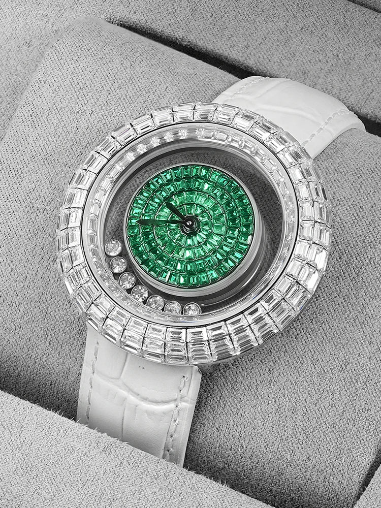 Women fashion crystal quartz wristwatch elegant bracelet ladies gift