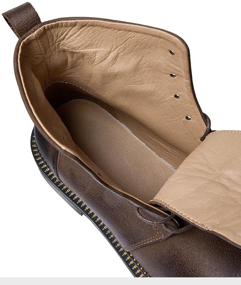 Handmade, high-quality, soft cow leather boots in British style. - ARI