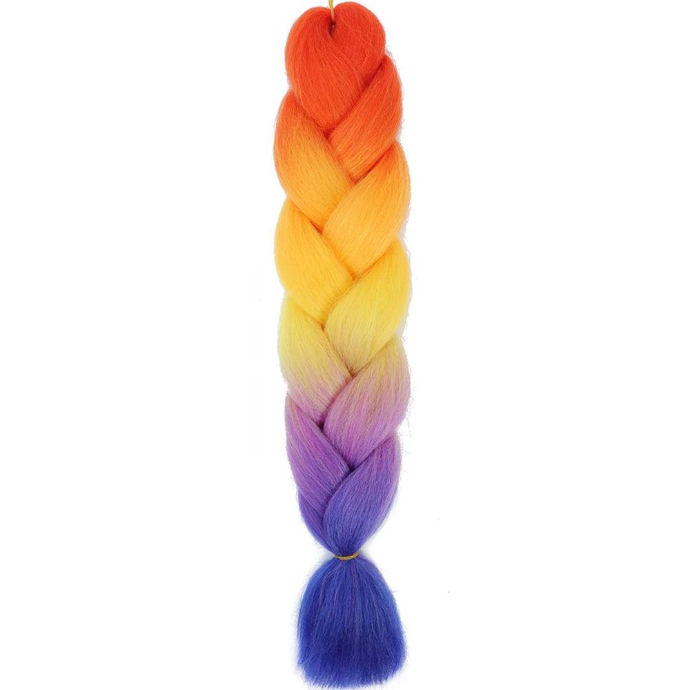 24 inch braids extensions braiding hair color hair for children braid - ARI