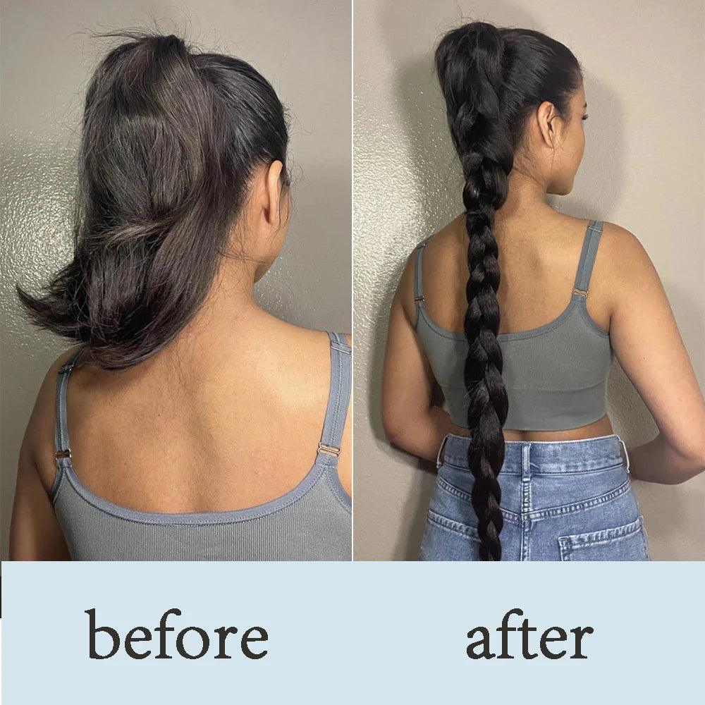 Synthetic long twist braid ponytail extensions with rubber band for women. Perfect for daily use - ARI