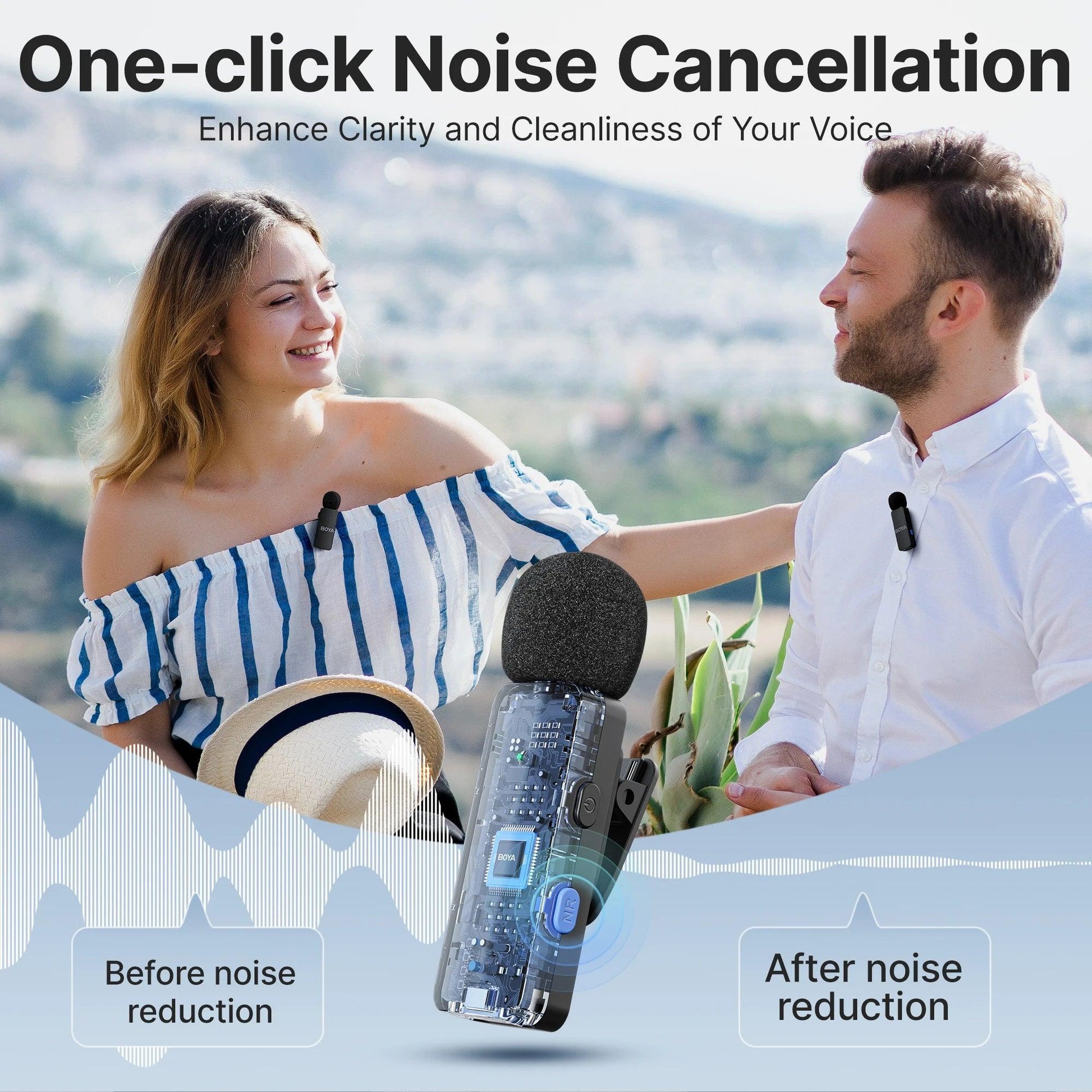 BOYA-V4U wireless microphone for phone & pc video recording live streaming - ARI