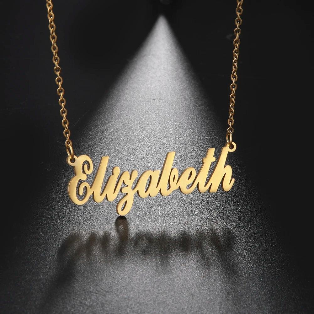 your name on Necklace Stainless Steel Jewelry - ARI