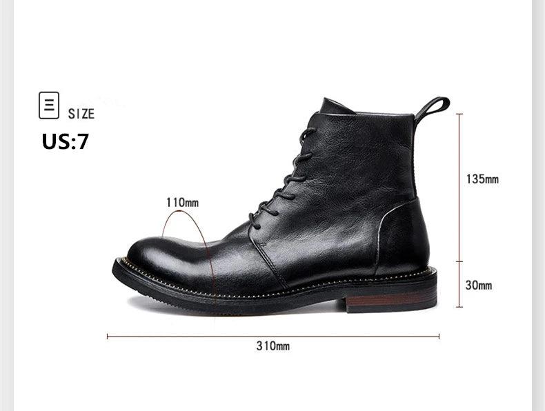 Handmade, high-quality, soft cow leather boots in British style. - ARI