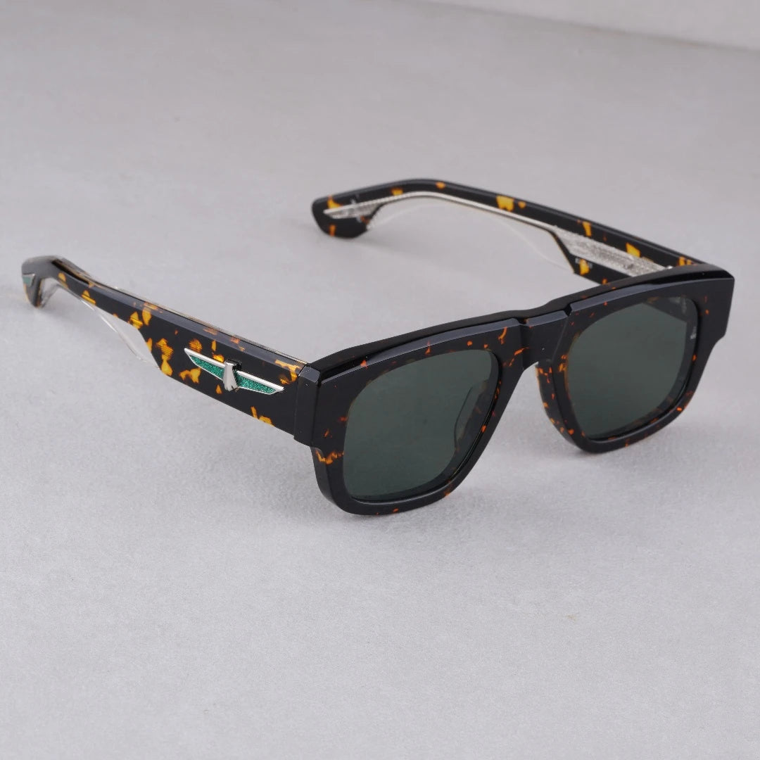 Jacque Marie Mage,THUNDERCLOUD thick solid acetate square Design sunglasses