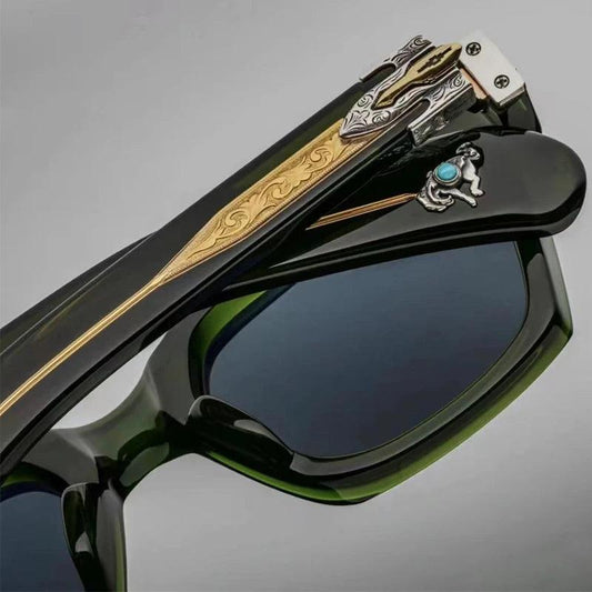 JMM Sterett handmade punk acetate fashion sunglasses,Last Frontier - ARI