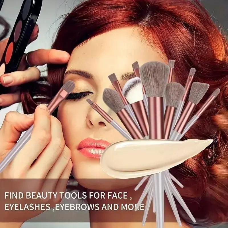 makeup brush set soft fluffy professional cosmetic tool - ARI