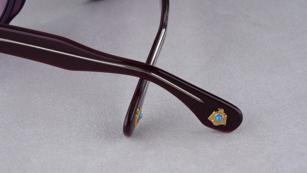 Jacque Maire Mage RED CLOUD Solid thick and old money type Sunglasses